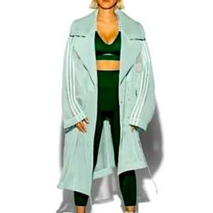 Ivy Park Drip 2 Mint Green Mesh Coat XL